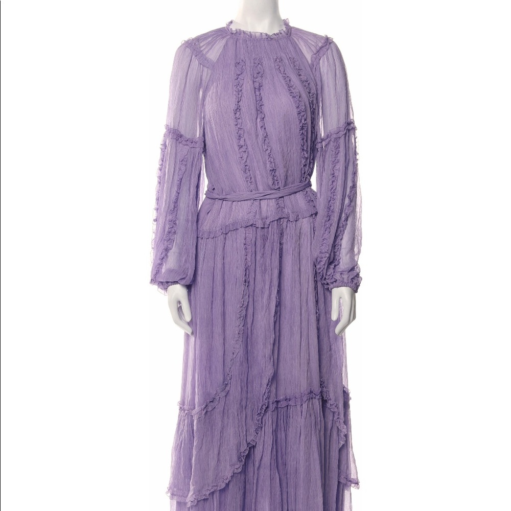 Ulla Johnson silk lavender long dress - Picture 1 of 6